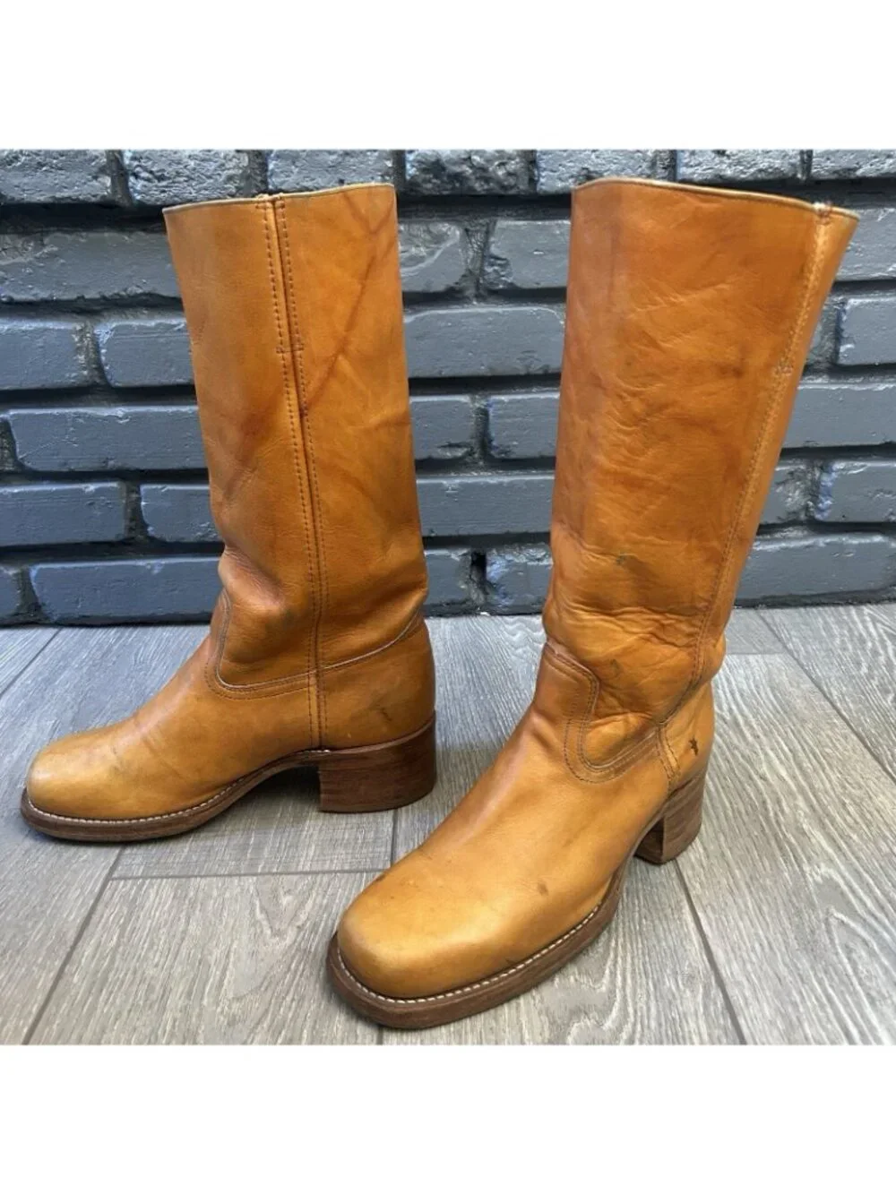 Frye White Label Tall Campus Boots Mens 10 M